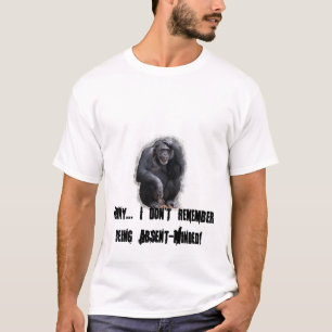 Camiseta Engraçado eu não recordo ser distraído