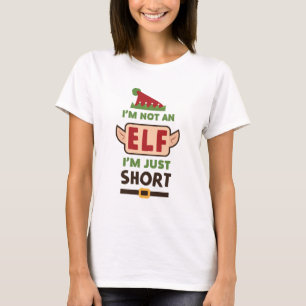 Camiseta Engraçado eu não sou um Elf Eu sou apenas Impressã