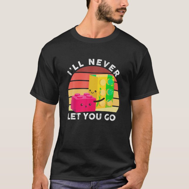 Camiseta Engraçado Eu Nunca Vou Deixá-Lo Ir Retro Building  (Frente)