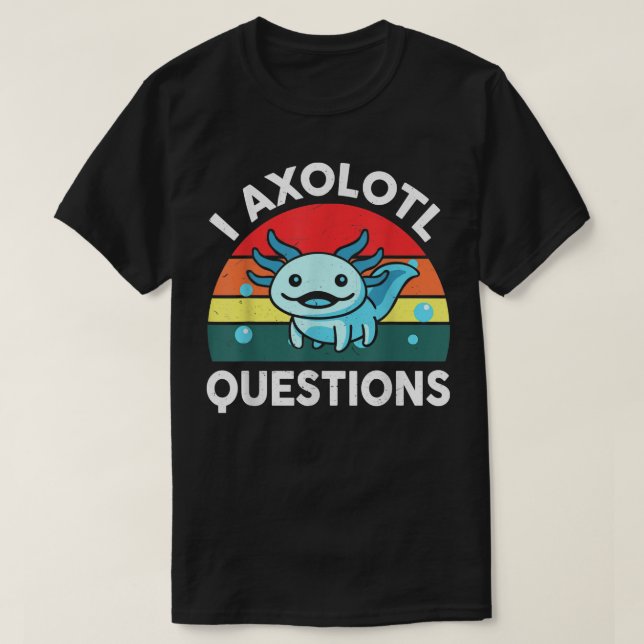 Camiseta Engraçado Eu Pergunto: "Cute Vintage Aolotl Japan" (Frente do Design)