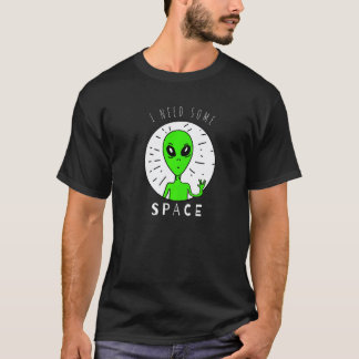 Camiseta Engraçado Eu Preciso de Algum Espaço Conscientizaç