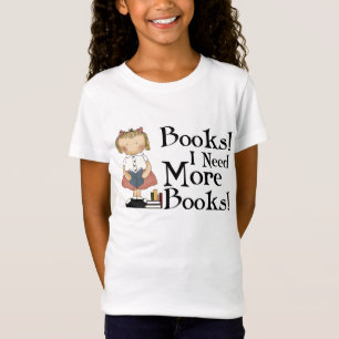Camiseta Engraçado eu preciso mais t-shirt dos livros