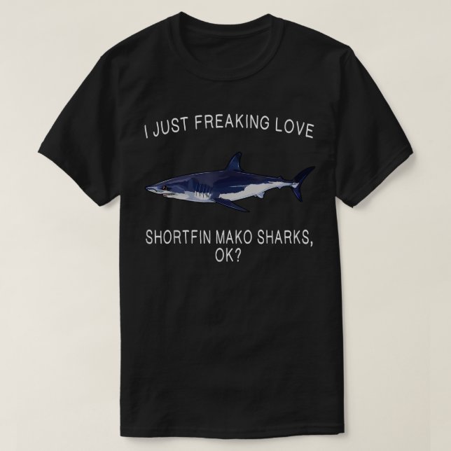 Camiseta Engraçado, Eu Só Apanhei O Atalho, Mako Shark Ok (Frente do Design)