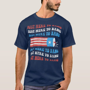 Camiseta Engraçado eu só estou aqui para pegar o Teto em 4