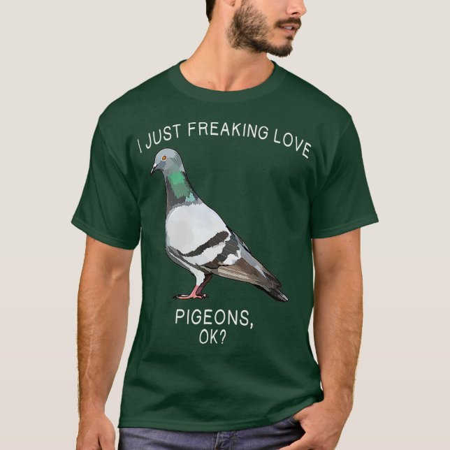 Camiseta Engraçado, Eu Só Estraguei O Pombo Do Amor, Ok Pás (Frente)