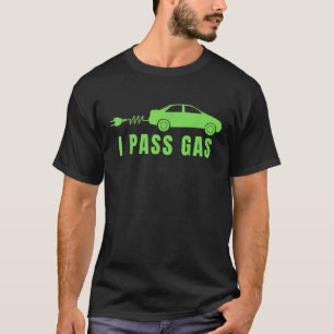 Camiseta Engraçado Eu Solto Gás Carro Elétrico Eu Amo VEs E