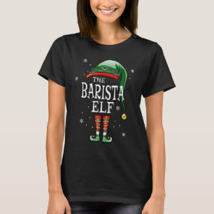 Camiseta Engraçado, eu sou a Barista Elf Christma