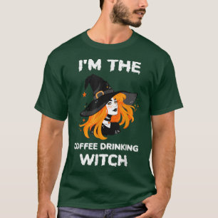 Camiseta Engraçado Eu Sou A Bruxa Bebendo De Café 43304