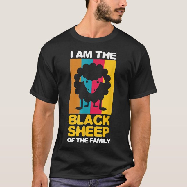 Camiseta Engraçado Eu Sou A Ovelha Negra Dos Amantes De Bri (Frente)