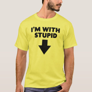 Camiseta Engraçado "eu sou com o t-shirt" dos homens