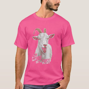 Camiseta Engraçado, Eu Sou Corajoso, Mas Eu Sou Caprino Liv