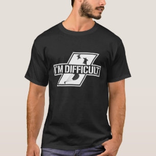 Camiseta Engraçado Eu Sou Difícil Salto de Paraquedas Paraq