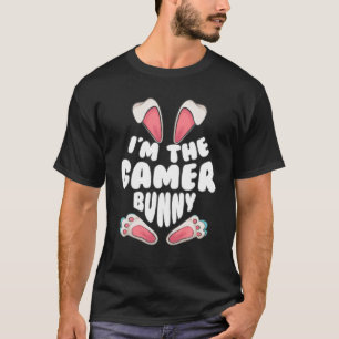 Camiseta Engraçado eu sou o Gamer Bunny Gift Gaming Men Mul