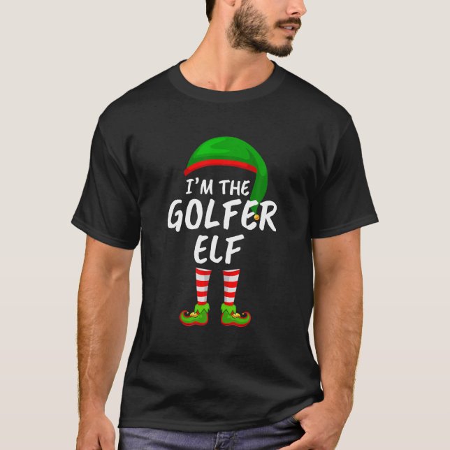 Camiseta Engraçado, eu sou o Natal do Elfo de Golfe (Frente)