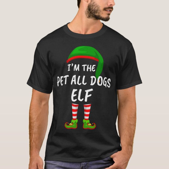 Camiseta Engraçado, eu sou o Pet All Dogs Elf Chr (Frente)