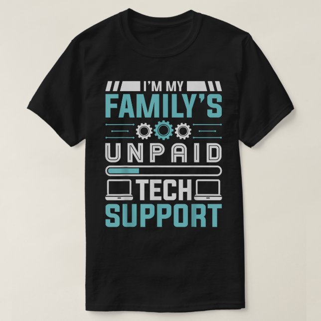 Camiseta Engraçado Eu Sou O Presente De Suporte Técnico Não (Frente do Design)