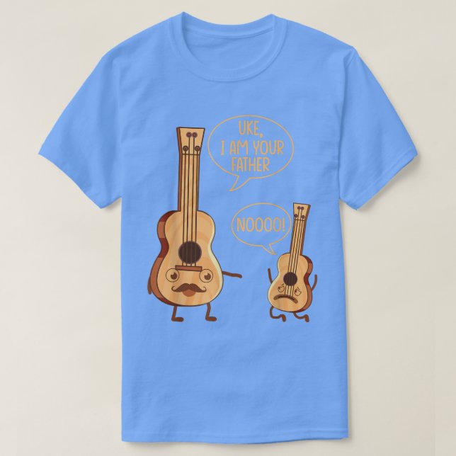 Camiseta Engraçado Eu Sou Seu Pai Ukulele Guitar Music Pl (Frente do Design)