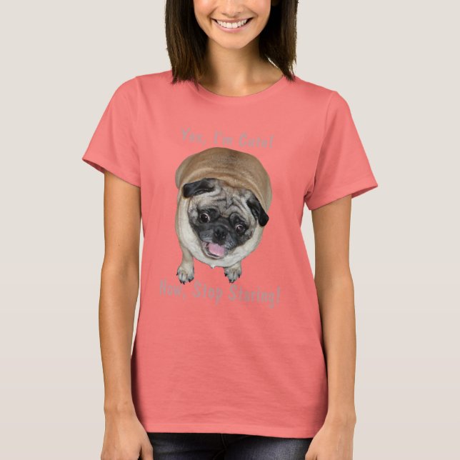 Camiseta Engraçado, eu sou um Cachorro Bonito (Frente)