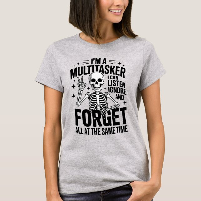 Camiseta Engraçado Eu Sou Um Multitarefa (Frente)
