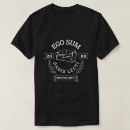 Camiseta Engraçado "Eu sou um sofá-batata" em latim