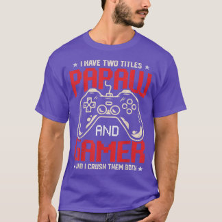 Camiseta Engraçado Eu Tenho Dois Títulos Papaw E Jogo De Ví