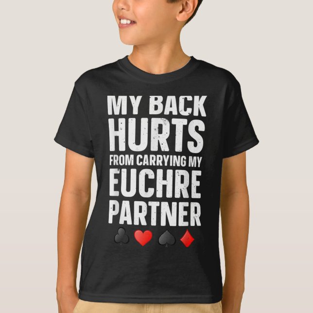 Camiseta Engraçado Euchre Art Para Homens Mulheres Euchre P (Frente)