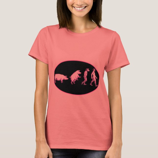 Camiseta Engraçado evolução (Frente)