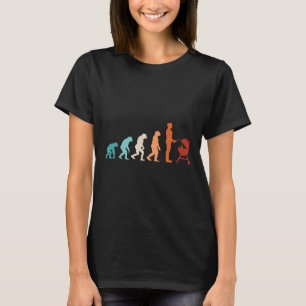 Camiseta Engraçado Evolução Griling Barbecue Grill Churrasc
