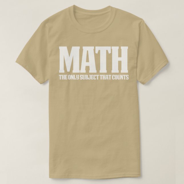 Camiseta Engraçado Excelente de Matemática Oferta Matemátic (Frente do Design)