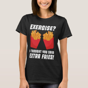 Camiseta Engraçado Exercício Pun Satire Humor Pensou Que Vo