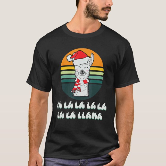 Camiseta Engraçado Fa (La)8 Papais noeis De Natal Engraçado (Frente)