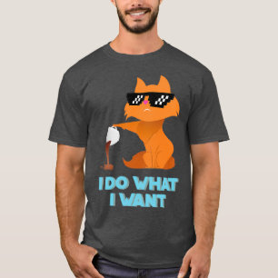 Camiseta Engraçado, faço o que quero.