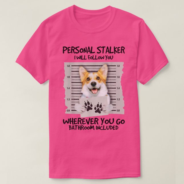 Camiseta Engraçado Falador Pessoal Corgi Dog Lover (Frente do Design)