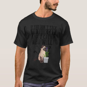 Camiseta Engraçado Falar Com O Seu Gato Sobre O Gato Legal