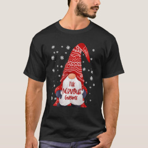 Camiseta Engraçado Família Nervosa Gnomo Correspondendo Pre