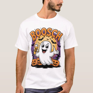 Camiseta Engraçado Fantasma "Boosch" Design de Halloween