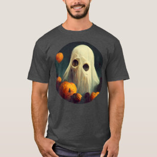Camiseta Engraçado Fantasma Fantasma Cobweb Halloween