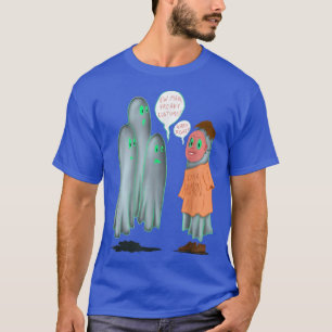 Camiseta Engraçado Fantasma Spooky Mens de Halloween 914