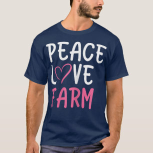 Camiseta Engraçado Fazenda de paz para mulheres e meninas