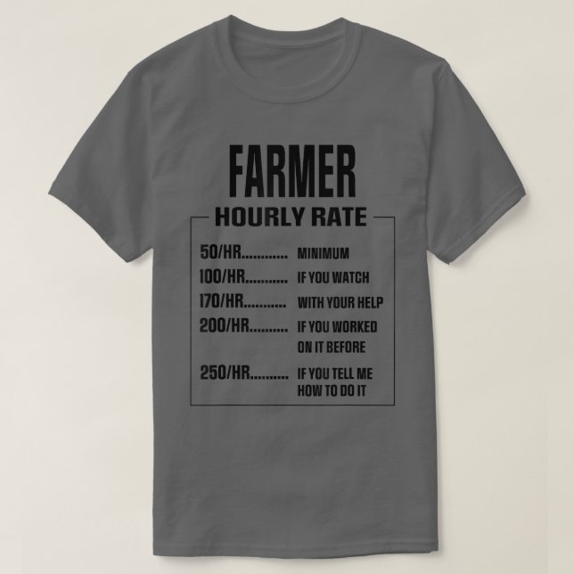 Camiseta Engraçado fazenda Hobby dizendo fazendeiro (Frente do Design)
