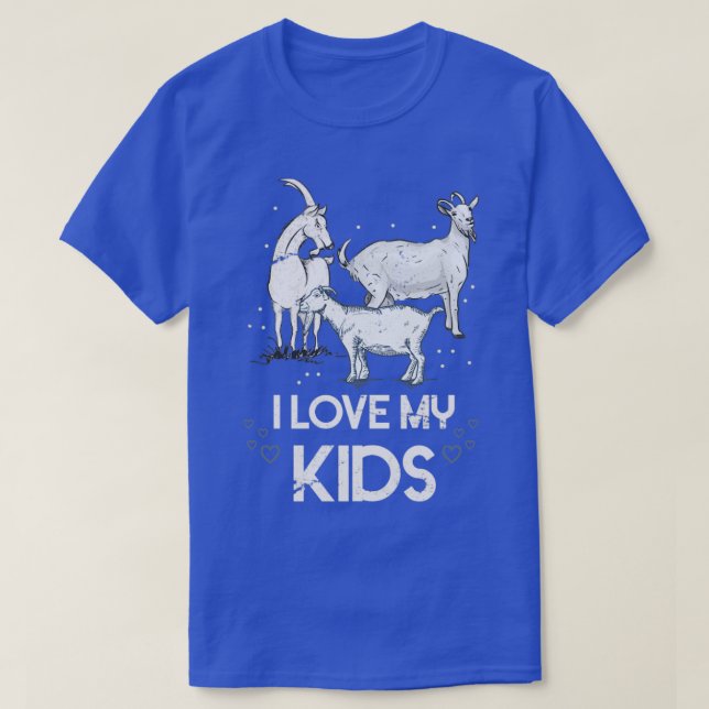 Camiseta Engraçado Fazendeiro Gift Kids Goat (Frente do Design)