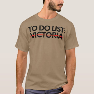 Camiseta Engraçado Fazer Lista Victoria Nome Sarcástico Gir
