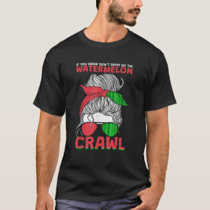 Camiseta Engraçado Fazer O Crawl De Melancia