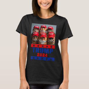 Camiseta Engraçado Fazer Os Gatos Salvarem Novamente Trump
