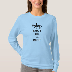 Camiseta Engraçado fechado acima e t-shirt do cavalo do