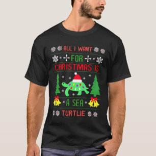 Camiseta Engraçado Feio Tudo Que Eu Quero Para O Natal É Um