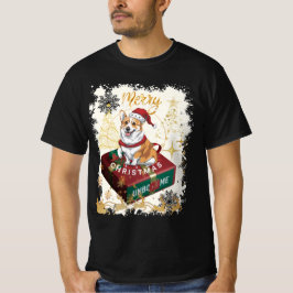 Camiseta Engraçado Feliz Cargi de Natal Me Liberte