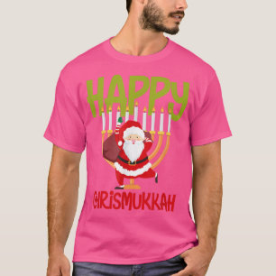 Camiseta Engraçado Feliz Chrismukkah Witty jeish Hanukkah C