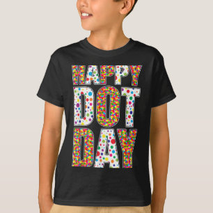 Camiseta Engraçado Feliz Dia de Bolinhas Estudantes de Arte