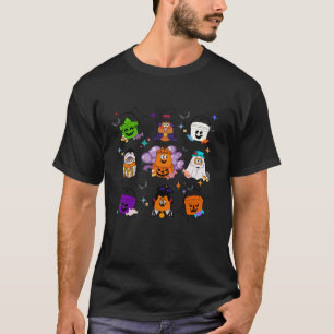 Camiseta Engraçado Feliz Galinha Louca Monstros Pumpkin